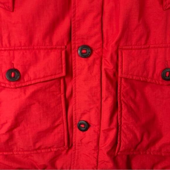 NWOT SUPERDRY Coat Men M Red Parka Long-Sleeve Button Down “Rookie” - Picture 9 of 14